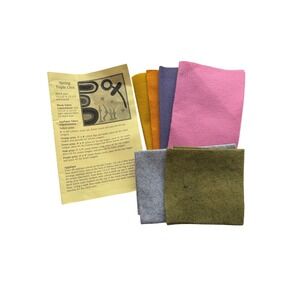 General Store Primitives Spring Triple Chix Wool Applique Pattern Kit Multicolor